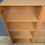Vintage Eiken Vitrinekast, Deens Design thumbnail 7