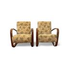 Set Van 2 Fauteuils Model H-269 Ontworpen Door Jindrich Halabala Voor Thonet thumbnail 3