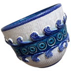 Vintage Keramiek Bloempot - Made In Italy - Fat Lava thumbnail 2