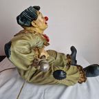 Limited Edition Big Decorative Clown Hanging Figure Jun Asilo Polychrome thumbnail 5