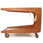 Sika Mobler Trolley Met Lectuurhouder Tijdschriftenrek Vintage Deens thumbnail 12