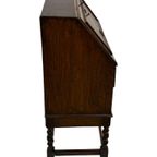 Antieke Secretaire Met Gedraaide Poten Jaren 50 Design thumbnail 9