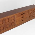 Vintage Brutalist Teak Houten Dressoir Jaren 60 thumbnail 6