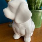 Wit Keramieken Hondje / Plantenpot thumbnail 4