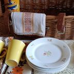 Vintage Picknickmand Van Optima England, Uniek & Duurzaam Gerestyled thumbnail 18
