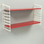 Modulair Wandrekje Met Rode Planken 71235 thumbnail 2