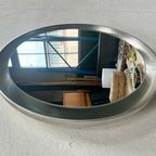 Vintage Ronde Houten Wandspiegel Met Verlichting, Xl, 1970's thumbnail 12