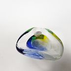 Glas Galarie - Helder Glas - Blauw - Geel - Studio Glas - 80'S thumbnail 5