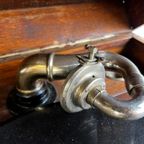 Vintage Grammofoon Meubel Met Grammofoon Speler thumbnail 7