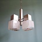 Mazzega Kubieke Kroonluchter, Space Age-Stijl, 1970 thumbnail 7