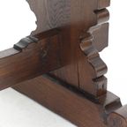 Antieke Vintage Mid-century Brutalist Eettafel thumbnail 6
