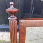 Antiek Mahonie Engels Kapspiegeltje, Kantelbaar, 40 Cm Hoog - Reliving thumbnail 5