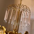 Italiaanse Opaliserende Hollywood Vintage Regency Hanglamp thumbnail 10
