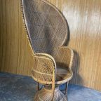 Vintage Rattan Peacock Chair 'Emmanuelle' thumbnail 5