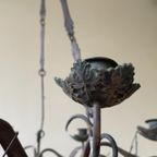 Oogstlamp Kerklamp Hanglamp Voor Kaarsen Frans Antiek thumbnail 4