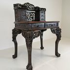 Antiek Chinees Padouk Houten Bureau thumbnail 7