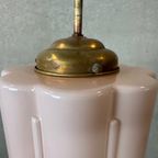 Art Deco Lamp – Rosé Opaline thumbnail 10
