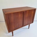 Tambour Sliding Door Cabinet By Kai Kristiansen thumbnail 12