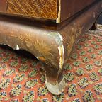 Vintage Rode Chinese Kast Vogels, Bloemen / Bohemian Kast / Oosterse Kast / Chinese Red Cabinet thumbnail 20
