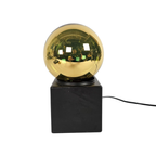 Dutch Design - Space Age - Philips Design Spiegelbol Lamp - Tafel/bureaulamp - 70's thumbnail 2