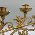 Antieke Gotische Kerk/Altaar Kandelaar thumbnail 12
