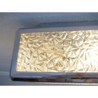 Vintage Plafondlamp, Plafonniere Met Kunststof Platen In Verchroomde Profielen, 71 X 71 Cm, Jaren thumbnail 16