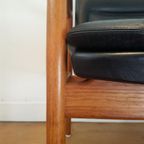 Vintage Arne Vodder 341 Fauteuil In Teak En Leer thumbnail 15