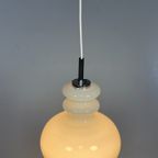 Witte Glazen Hanglamp, Peill En Putzler, Duitsland 1960'S thumbnail 12