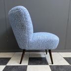 Blue Wool Cocktail Chair 1960S thumbnail 5