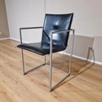 4x Arco Frame - Eetkamerstoelen - Zwart - Leder - Design thumbnail 13