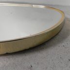Asymmetrische Vintage Spiegel Met Gouden Rand, Jaren 60 thumbnail 11