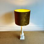 Italiaanse Marmer Zuil Lamp Vintage thumbnail 9