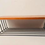 Teak Wandschap / Telefoon-Tafeltje Mid Century thumbnail 5