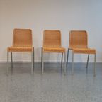 Set Of 3 Vintage Rotan Chairs By Miki Astori thumbnail 12