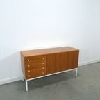 Fineer Dressoir Uit Zweden Met Wit Stalen Poten thumbnail 20