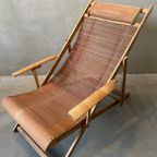 Vintage ‘Chaise Longue’ Bamboe – Japandi thumbnail 6