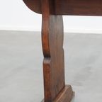 Luxe Antieke Halbank/ Bank Uit Frankrijk Voor Aan De Eettafel Met Prachtige Originele Details thumbnail 5