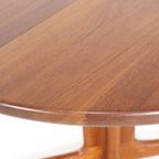 Ronde 2x Verlengbare Massief Teak Deens Eettafel Tafel Vintage thumbnail 10