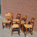 Oud Hollandse Keukenstoelen Set Van 6 Opknappers thumbnail 3