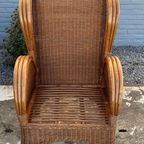 Vintage Wicker Armchair, thumbnail 10