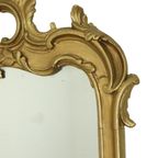 Antieke Franse Vergulde Spiegel Barok Stijl 19de Eeuw 148cm thumbnail 5