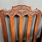 Set Van 6 Antieke Stoelen Lodewijk Xv-stijl. thumbnail 5