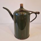 Antieke Groene Petroleum Kan Emaille thumbnail 7