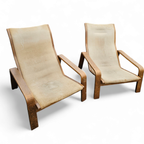 Mid-Century Pulkka Lounge Chair By Ilmari Lappalainen For Asko, Finland, 1960S, Set Of 2 thumbnail 3