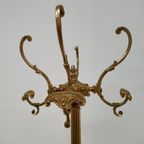 Vintage Messing Rococo Staande Kapstok Hollywood Regency Hall Tree 8 thumbnail 2
