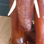 Antieke Grote Houten Olifant thumbnail 6