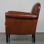 Vintage Schapenleren Armchair/ Design Fauteuil Met Een Mooie Look En Goed Comfort thumbnail 6
