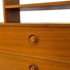 Vintage Wandkast Scandinavisch Teak Kastje Lades 1960 Design thumbnail 13