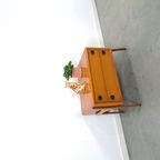Teak Ladekast Met Zwarte Metalen Grepen, Tv Meubel thumbnail 16