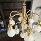 Vintage Hanglamp Met Glazen Bollen Regency/ Sputnik thumbnail 2